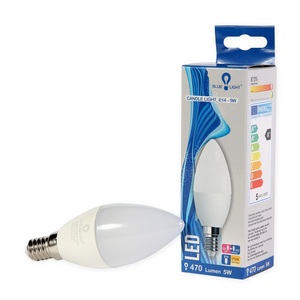 LED E14, 5W, 470Lm, 2700K, ULTRATECH, gyertya ízzó, meleg fehér