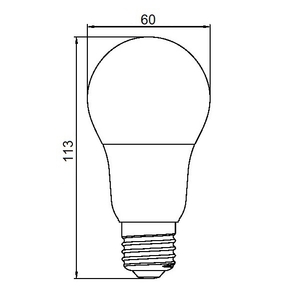 LED normál izzó E27 9,0W, 806lm, 2700K, 200 fok, 15.000h UltraTech