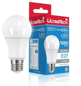 LED normál izzó E27, 10W, 1055 lm, 2700 K, 240 fok, 25.000h