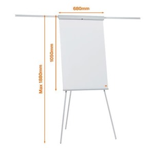 Flipchart t&aacute;bla 68x105 cm NOBO Essential, m&aacute;gneses 2 db seg&eacute;dkar, feh&eacute;r