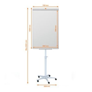 Flipchart t&aacute;bla 70x200 cm NOBO Impression Pro, mobil, m&aacute;gneses, feh&eacute;r