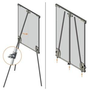 Flipchart t&aacute;bla 70x100 cm NOBO Premium Plus, m&aacute;gneses, feh&eacute;r