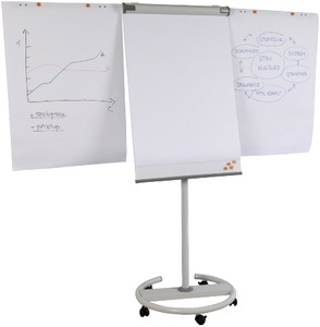 Flipchart tábla 68x105 cm, SPOKO S0717, Vario Round, fehér