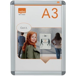 Plak&aacute;tkeret A4, NOBO Essence, alum&iacute;nium keret, fali