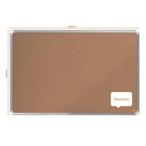 Parafat&aacute;bla 90x60 cm, NOBO, Premium Plus, alum&iacute;nium keret, nat&uacute;r