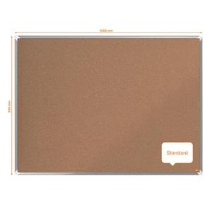 Parafat&aacute;bla 120x90 cm, NOBO, Premium Plus, alum&iacute;nium keret, nat&uacute;r