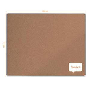 Parafat&aacute;bla 150x120 cm, NOBO, Premium Plus, alum&iacute;nium keret, nat&uacute;r