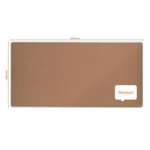 Parafat&aacute;bla 240x120 cm, NOBO, Premium Plus, alum&iacute;nium keret, nat&uacute;r