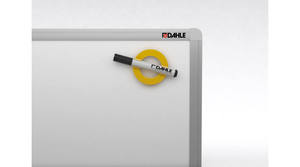 Mágnes kör, DAHLE 95551, XL, 80mm, tartóval, sárga